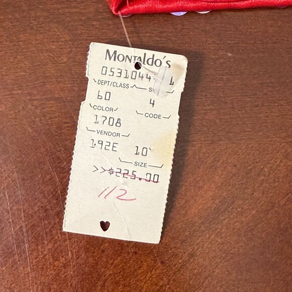 Vintage 80s NiteLine Red Sequin sexy Dress Deadstock  Sz 10 NOS party cocktail - Picture 3 of 10